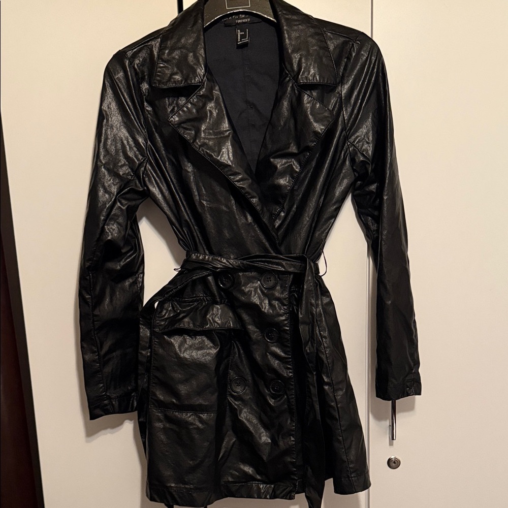Leather blazer dress